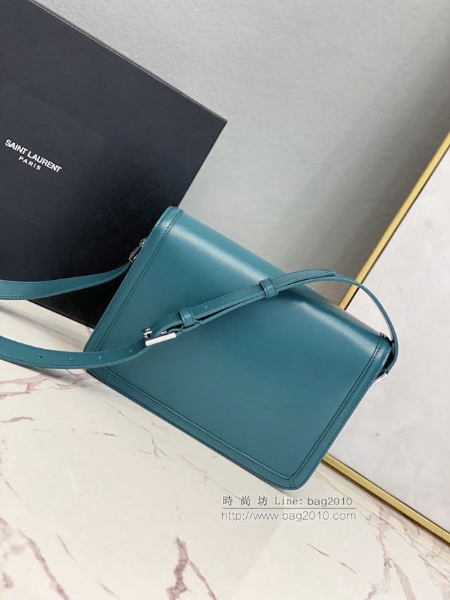 YSL爆款女士包包 聖羅蘭經典款MONOGRAM金屬旋扣大號郵差包 YSL肩背斜挎包 634305  jjh1079